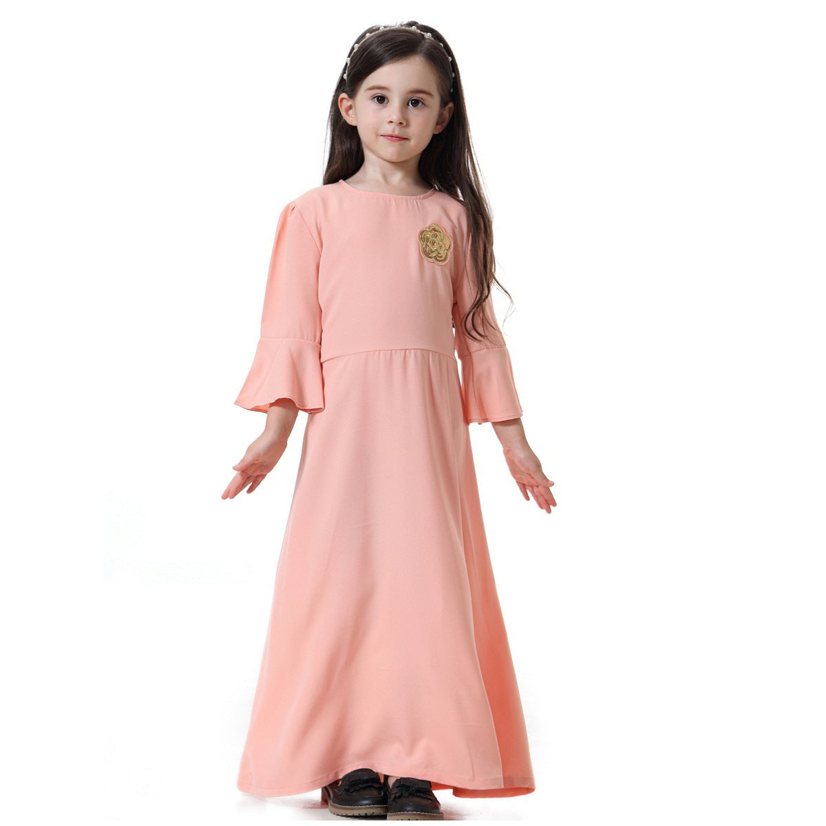 Muslim Southeast Asian Girl Long Skirt Dress