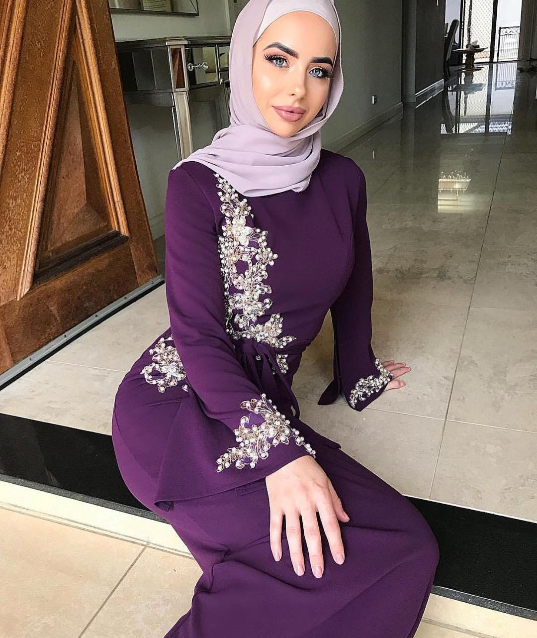 Muslim Embroidered Dress