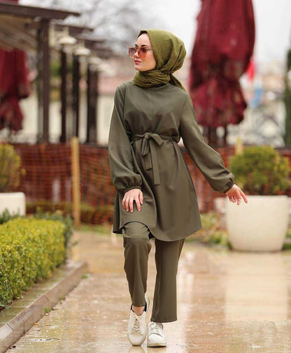 Arab girl Muslim plus size two-piece suit