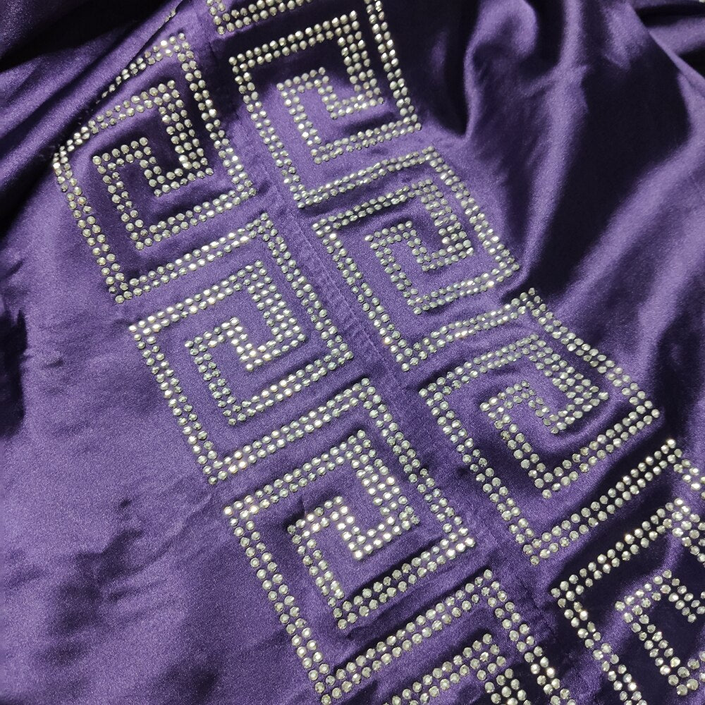 Dashiki Dress Silk Beading Caftan Abaya