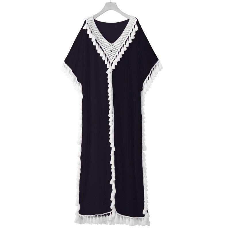 Boho Summer Tassel Moroccan Kaftan