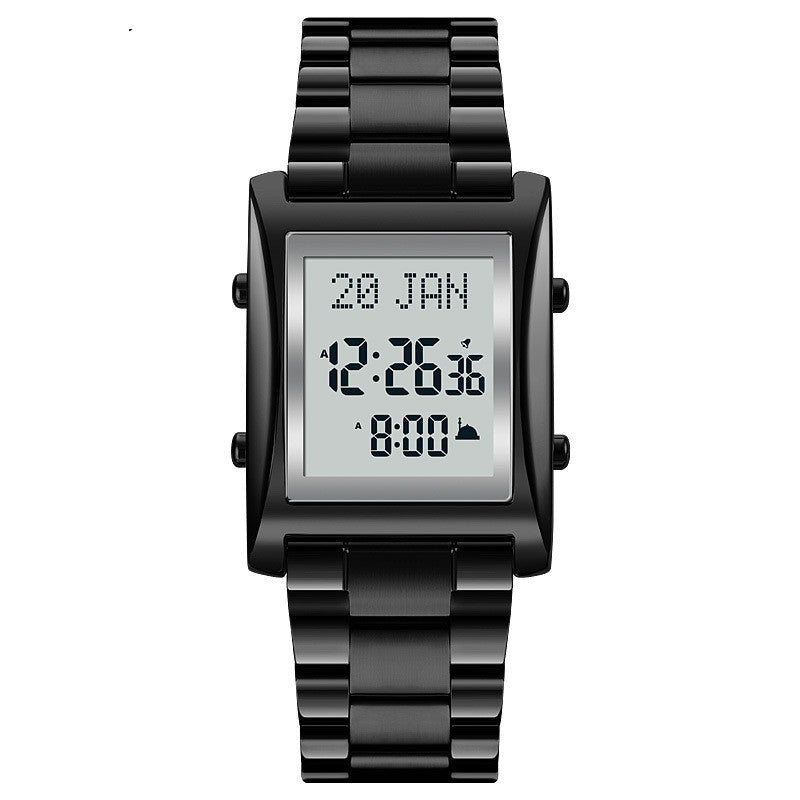 Multifunctional Digital Watch with Azan Prayer and Qibla Direction